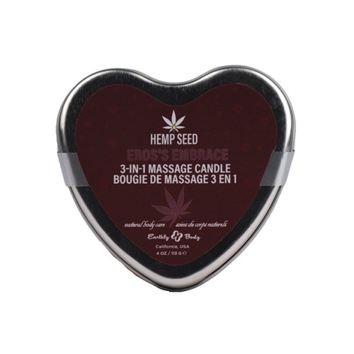 Earthly Body Massage Heart Candle Eros Embrace