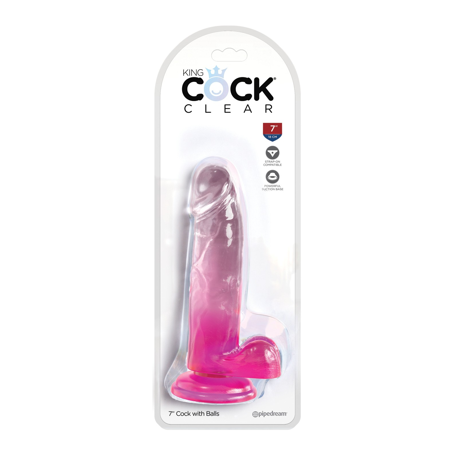 King Cock Clear 7" Dildo for Realistic Pleasure