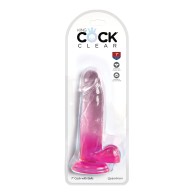 Dildo Transparentes King Cock de 7" para Placer Realista