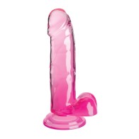 Dildo Transparentes King Cock de 7" para Placer Realista